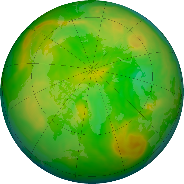 Arctic ozone map for 06 June 2014